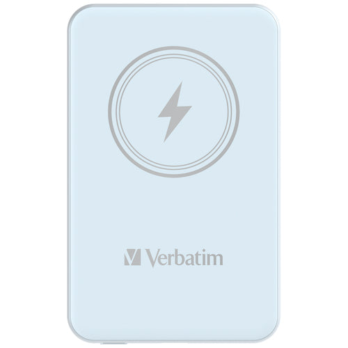 Verbatim Charge 'n' Go Magnetic Wireless Power Bank 5000mAh Blue