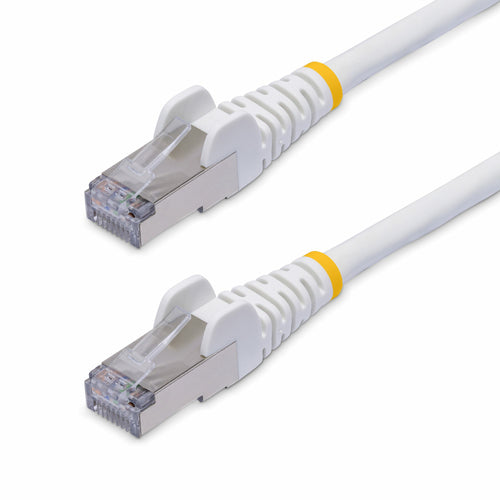 StarTech.com 3ft White CAT8 Ethernet Cable, Snagless RJ45, 25G/40G, 2000MHz, 100W PoE++, S/FTP, 26AWG Pure Bare Copper Wire, LSZH, Shielded Network Patch Cord w/Strain Reliefs, Individually Tested