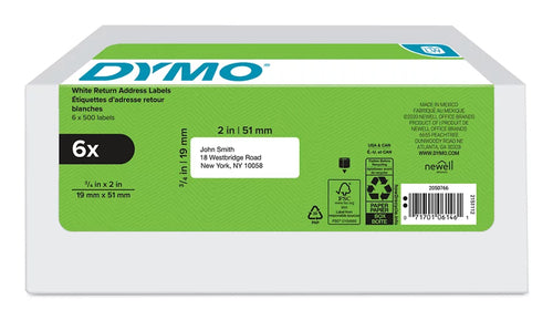 DYMO 2050766 printer label White Self-adhesive printer label