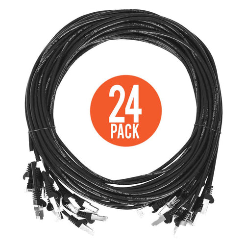 Intellinet 742672 networking cable Black 0.15 m Cat6 U/UTP (UTP)