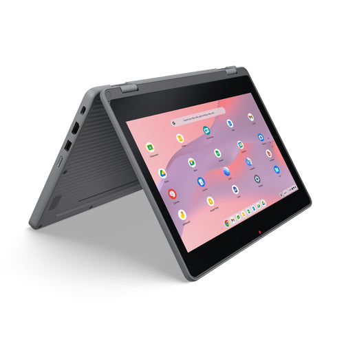 Lenovo Chrome 500e 2in1 G5 M89 MediaTek Kompanio 540 Chromebook 29.5 cm (11.6") Touchscreen HD 4 GB 64 GB UFS Wi-Fi 6E (802.11ax) ChromeOS Grey