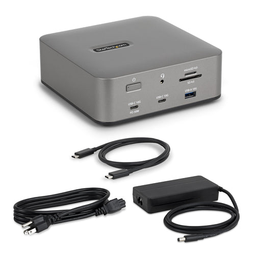 StarTech.com Thunderbolt 5 Universal Docking Station, Multi-Display Hub, 8K 60Hz or 4K 144Hz, 120Gbps Bandwidth Boost, 140W PD, 30W Phone Charging, USB 10Gbps, 2.5G LAN