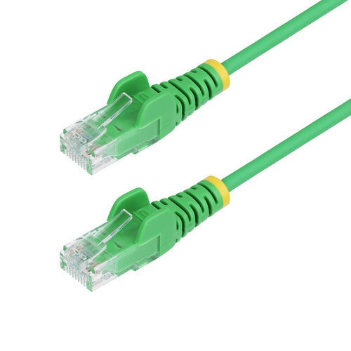StarTech.com 25ft Green Slim CAT6 Ethernet Cable, Snagless, 100W PoE, UTP, LSZH, 28AWG Pure Bare Copper Wire, Slim RJ45 Network Patch Cord w/Strain Reliefs, Individually Tested