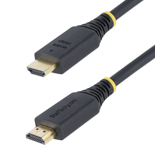 StarTech.com 1ft (30cm) High Speed HDMI Cable, 4K 60Hz/1440p 144Hz, HDR10/HDCP 2.2/ARC, 18Gbps, UHD HDMI 2.0 Cord for TV/Monitor/Display, TPE Jacket