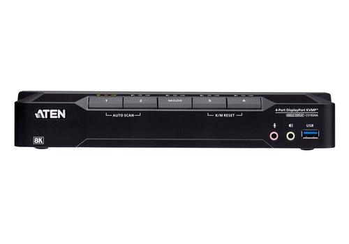 ATEN 4-Port USB 3.0 8K DisplayPort KVMP™ Switch (Cables included)