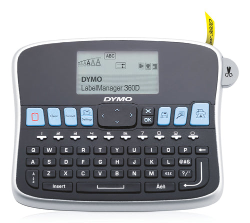 DYMO LabelManager 360D label printer Thermal transfer 180 x 180 DPI 12 mm/sec D1 QWERTY