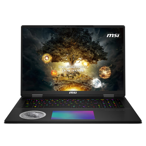 MSI Titan 18 HX DRAGON EDITION NORSE MYTH A2XWIG-442US Intel Core Ultra 9 285HX Laptop 45.7 cm (18") UHD+ 64 GB DDR5-SDRAM 6 TB SSD NVIDIA GeForce RTX 5080 Wi-Fi 7 (802.11be) Windows 11 Pro Black