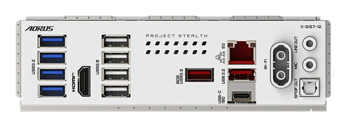 GIGABYTE B850 AORUS STEALTH ICE Motherboard - AMD Ryzen 9000 Series CPUs, 14+2+2 Phases Digital VRM, up to 8200MHz DDR5 (OC), 2xPCIe 5.0 + 2xPCIe 4.0 M.2, WIFI 7, 5 GbE LAN, USB 3.2 Gen 2