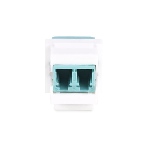 StarTech.com LC to LC Coupler, LC Fiber Coupler, LC/UPC Keystone Jack, Duplex Fiber Optic LC Keystone Coupler for Patch Panel