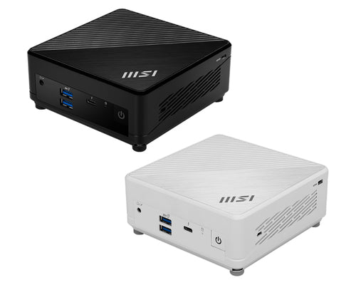 MSI Cubi 12M-286US Intel® Core™ i5 i5-1235U 16 GB DDR4-SDRAM 1 TB SSD Windows 11 Home Mini PC Workstation Black, White
