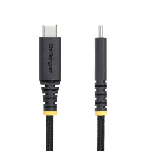 StarTech.com 3ft (91cm) USB-C Charging Cable, 240W (5A) PD EPR, Dual-Layer Silicone/Braided Jacket, USB 2.0 Laptop Charger Cable, USB-IF Certified, Rugged USB-C Charging Cord
