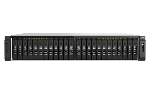 QNAP TS-H3077AFU-R5-32G NAS/storage server Rack (2U) AMD Ryzen™ 5 32 GB DDR5 0 TB QuTS hero Black, Metallic