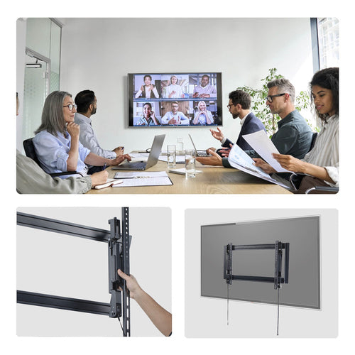 StarTech.com UL Listed Extendable TV Wall Mount for up to 65-inch 176lb (80kg) Displays, Easy Rear Access, Laterally Adjustable Bracket Supports up to VESA 600x400