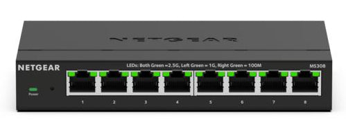 NETGEAR MS308 Unmanaged 2.5G Ethernet (100/1000/2500) Black