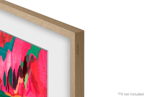 Samsung 85” Customisable Frame White Bezel (2025) - Teak