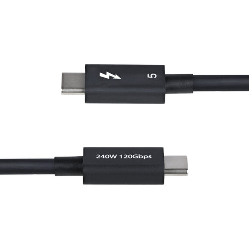 StarTech.com 1.5ft (50cm) Thunderbolt 5 Cable, 80Gbps/Up to 120Gbps, 240W PD, 8K 60Hz, Certified Thunderbolt Cable - Compatible w/Thunderbolt 4/USB4/USB-C