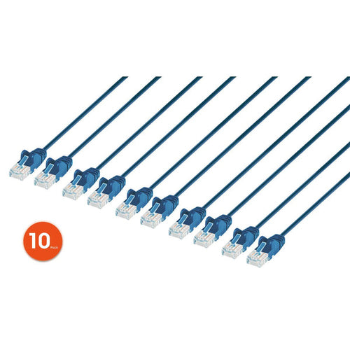 Intellinet 744324 networking cable Blue 0.15 m Cat6 U/UTP (UTP)