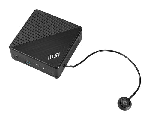 MSI Cubi ADL-005US Intel Pentium N N200 4 GB DDR4-SDRAM 128 GB SSD Windows 11 Pro Mini PC Workstation Black