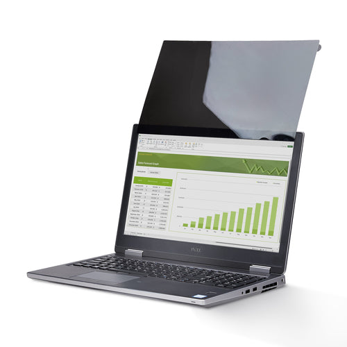 StarTech.com 16-inch 16:10 Flip-Up Privacy Screen with Touch, Anti-Glare Privacy Filter, Laptop Monitor Screen Protector with 51% Blue Light Reduction