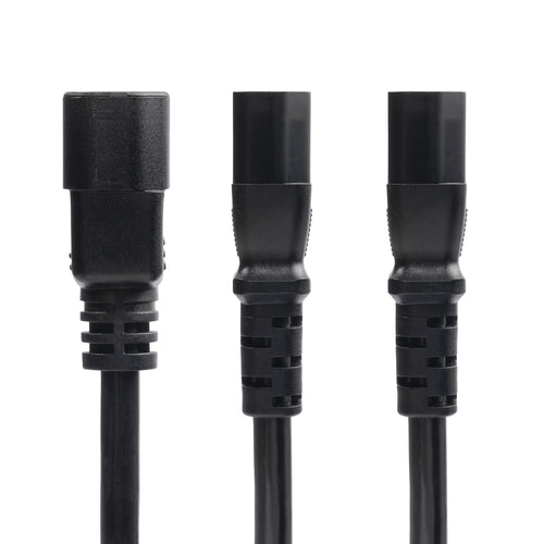 StarTech.com 6ft (1.8m) Power Cord Splitter, C14 to 2x C13 AC Power Cable, 10A 250V, 18AWG, AC Power Cord Splitter, PC Power Supply Cable, TAA Compliant, UL Listed