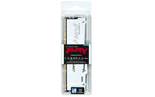 Kingston Technology FURY Beast 16GB 6000MT/s DDR5 CL36 DIMM White RGB EXPO