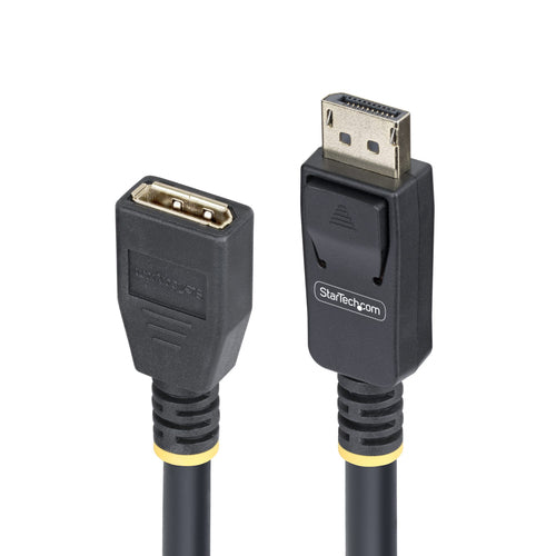 StarTech.com 10ft (3m) DisplayPort 1.4 Extension Cable, DP 1.4 Port Saver Cable, 8K 60Hz, DP Male to Female Extension Adapter Cord, DisplayPort Extension Cable, TPE Jacket, M/F