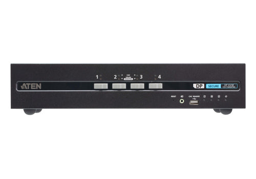 ATEN 4-Port USB DisplayPort Dual Display Secure KVM Switch with CAC (PSD PP v4.0 Compliant)