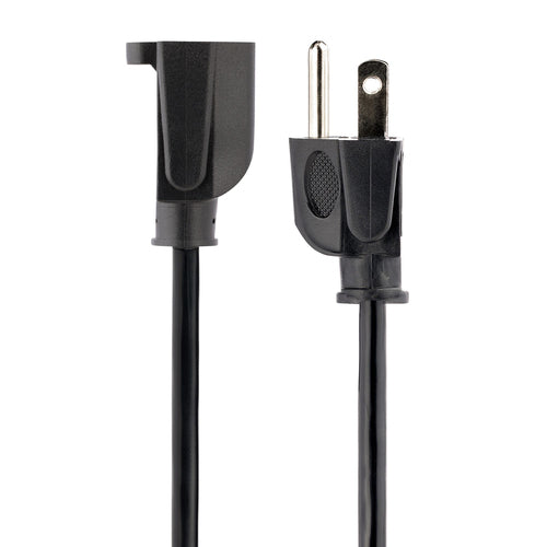 StarTech.com 15ft (4.5m) Heavy Duty Extension Cord, NEMA 5-15R to NEMA 5-15P Black Extension Cord, 15A 125V, 14AWG, Heavy Gauge Extension Power Cable, NEMA 5-15R to NEMA 5-15P AC Power Cord