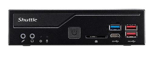 Shuttle Slim PC DH670 , S1700, 2x HDMI, 2x DP , 2x LAN, 2x COM, 8x USB, 1x 2.5", 2x M.2, 24/7 permanent operation, incl. VESA
