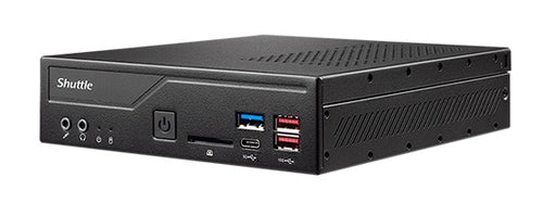 Shuttle Slim PC DH670 , S1700, 2x HDMI, 2x DP , 2x LAN, 2x COM, 8x USB, 1x 2.5", 2x M.2, 24/7 permanent operation, incl. VESA