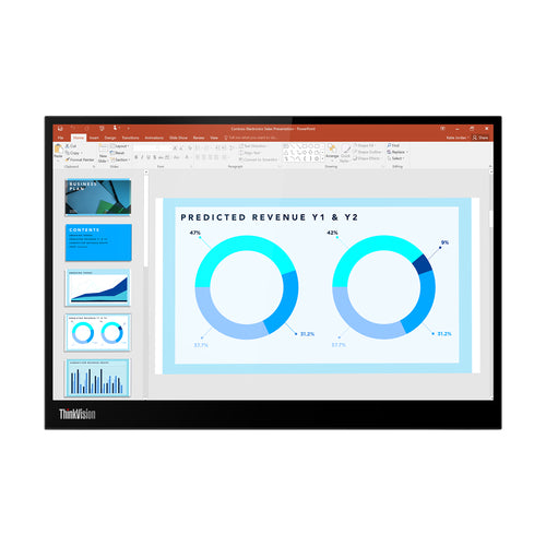 Lenovo ThinkVision M14d computer monitor 35.6 cm (14") 2240 x 1400 pixels 2.2K LED Black