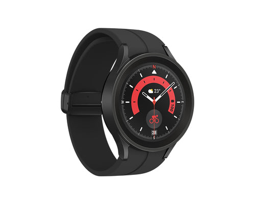 Samsung Galaxy Watch5 Pro SM-R920N 3.56 cm (1.4") OLED 45 mm Digital 450 x 450 pixels Touchscreen Black Wi-Fi GPS (satellite)