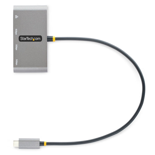 StarTech.com 3-Port USB-C Hub with Ethernet - 3x USB-A - Gigabit Ethernet - USB 3.0 5Gbps - Bus-Powered - 1ft/30cm Long USB Type-C Host Cable - GbE - Portable USB-C to USB-A Hub