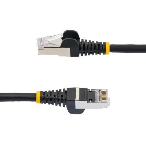 StarTech.com 20ft CAT6a Ethernet Cable - Black - Low Smoke Zero Halogen (LSZH) - 10GbE 500MHz 100W PoE++ Snagless RJ-45 w/Strain Reliefs S/FTP Network Patch Cord