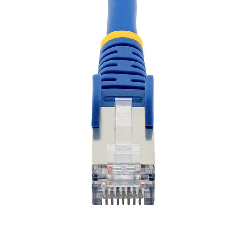 StarTech.com 30ft CAT6a Ethernet Cable - Blue - Low Smoke Zero Halogen (LSZH) - 10GbE 500MHz 100W PoE++ Snagless RJ-45 w/Strain Reliefs S/FTP Network Patch Cord