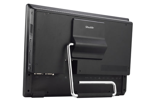 Shuttle All-In-One Barebone P52U, 15.6" Multi-Touch-Screen, Celeron 5205U, Wifi, IP54, fanless, 24/7 permanent operation