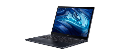 Acer TravelMate TMP414RN-52-58HG Intel® Core™ i5 i5-1240P Hybrid (2-in-1) 35.6 cm (14") Touchscreen WUXGA 16 GB DDR4-SDRAM 512 GB SSD Wi-Fi 6E (802.11ax) Windows 10 Pro Blue
