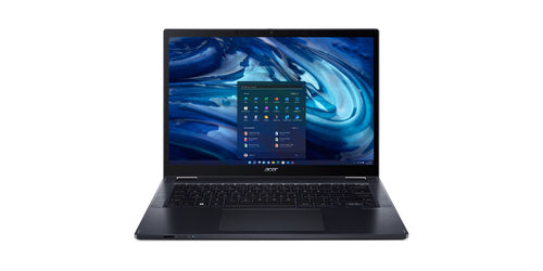 Acer TravelMate TMP414RN-52-58HG Intel® Core™ i5 i5-1240P Hybrid (2-in-1) 35.6 cm (14") Touchscreen WUXGA 16 GB DDR4-SDRAM 512 GB SSD Wi-Fi 6E (802.11ax) Windows 10 Pro Blue
