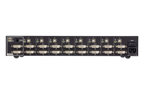 ATEN CS1148D4 KVM switch Rack mounting Black