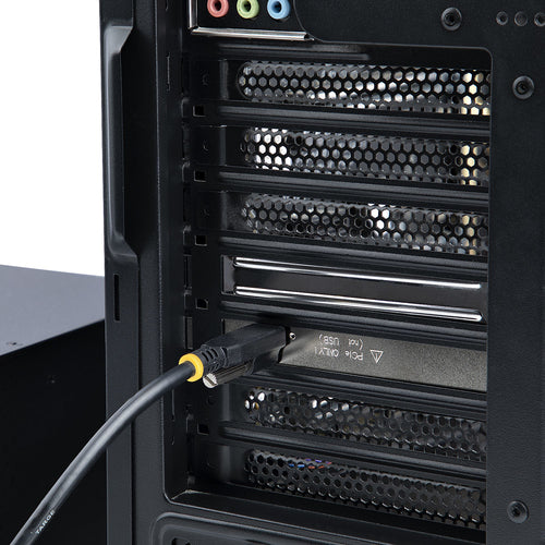 StarTech.com 4-Slot PCIe Expansion Chassis with PCIe x2 Host Card, PCIe 2.0 - 10Gbps, External PCIe Slots for Desktops/Servers, PCI Express Expansion Box/Adapter, 4 PCIe x1 Slots