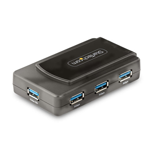 StarTech.com 7-Port USB Hub - USB 3.0 5Gbps - USB-A to 7x USB-A - Compact Self Powered USB-A Hub w/ 35W Power Supply - Desktop/Laptop USB Hub - USB Expansion Hub