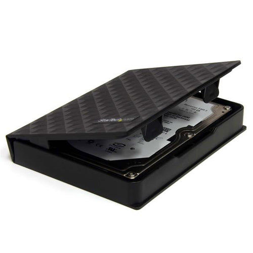 StarTech.com 2.5in Anti-Static Hard Drive Protector Case - Black (3pk)