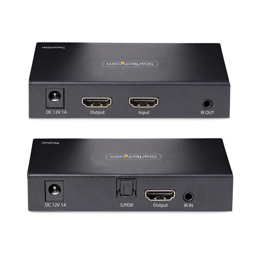 StarTech.com 4K70IC-EXTEND-HDMI AV extender AV transmitter & receiver Black