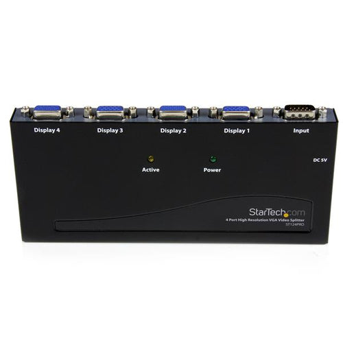 StarTech.com 4 Port High Resolution VGA Video Splitter - 350 MHz