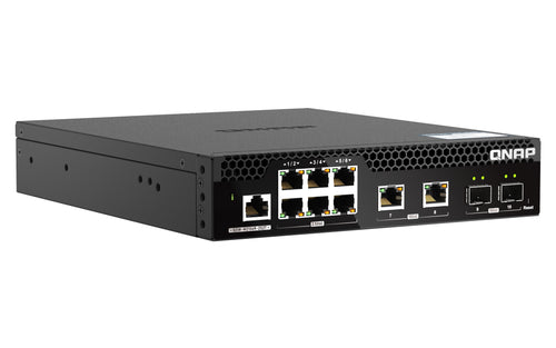 QNAP QSW-M2106R-2S2T network switch Managed L2 10G Ethernet (100/1000/10000) 1U Black