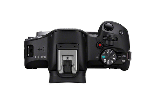 Canon EOS R50, Black + RF-S 18-45mm F4.5-6.3 IS STM Kit