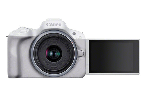 Canon EOS R50 Mirrorless Camera with 18-45mm Lens (White)