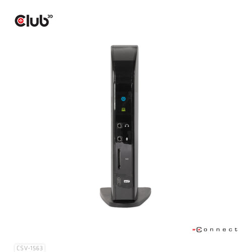 CLUB3D USB Gen2(10G) Type-C Triple 4K60Hz Display(HDMI/DP) Docking Station PD Charging with 135 Watt PS