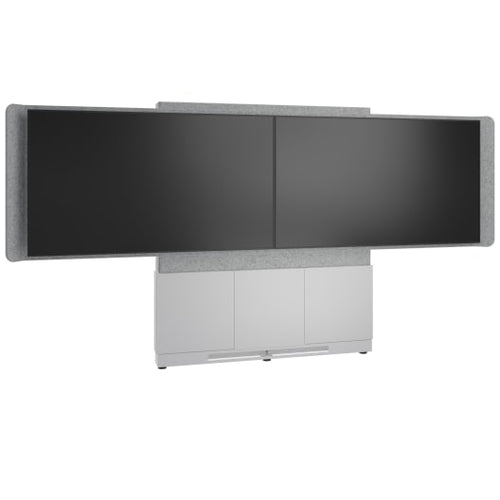 Middle Atlantic Products FM-DS-6675FW-JD8W TV mount/stand 190.5 cm (75") Grey, Silver, White