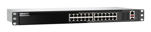 QNAP QSW-M3224-24T network switch Managed L3 10G Ethernet (100/1000/10000) 1U Black, Silver